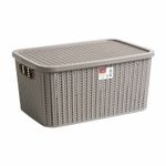 Organizador-Trama-com-Tampa-e-Trava-Amendoa-230-Plasutil-14-Litros-Zaffari-00