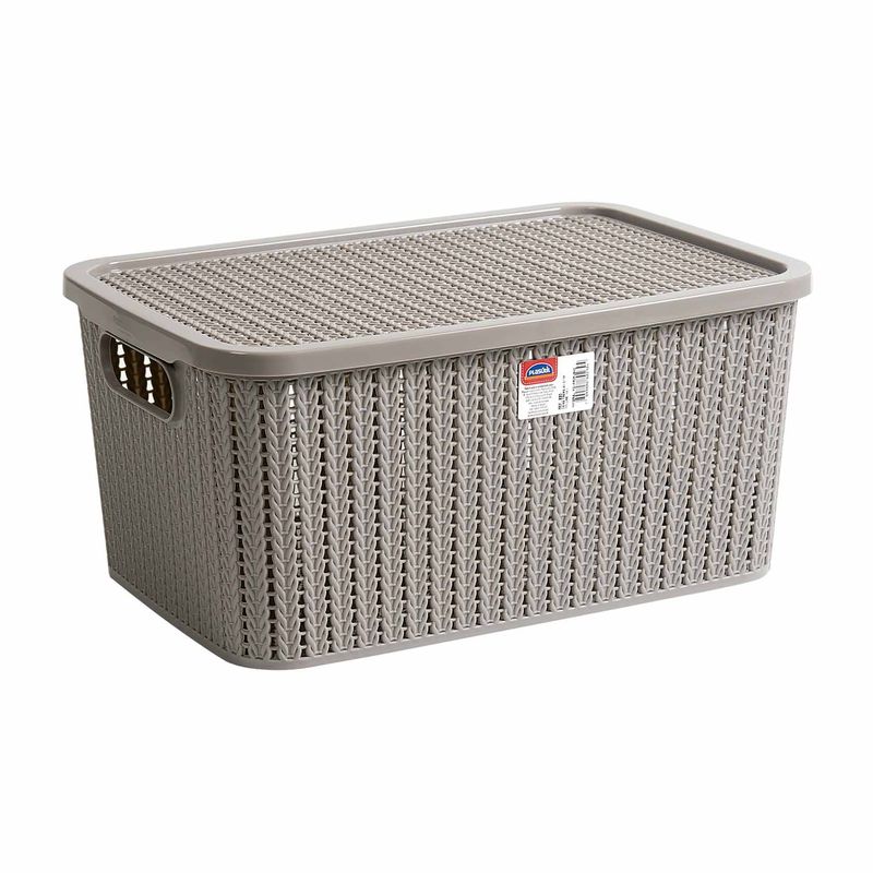 Organizador-Trama-com-Tampa-e-Trava-Amendoa-230-Plasutil-14-Litros-Zaffari-00