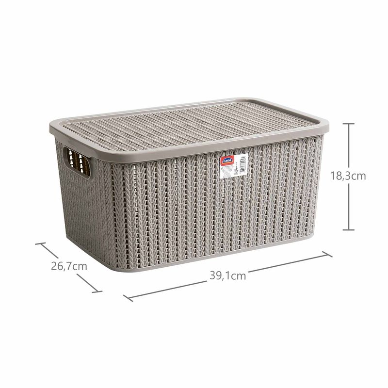 Organizador-Trama-com-Tampa-e-Trava-Amendoa-230-Plasutil-14-Litros-Zaffari-01