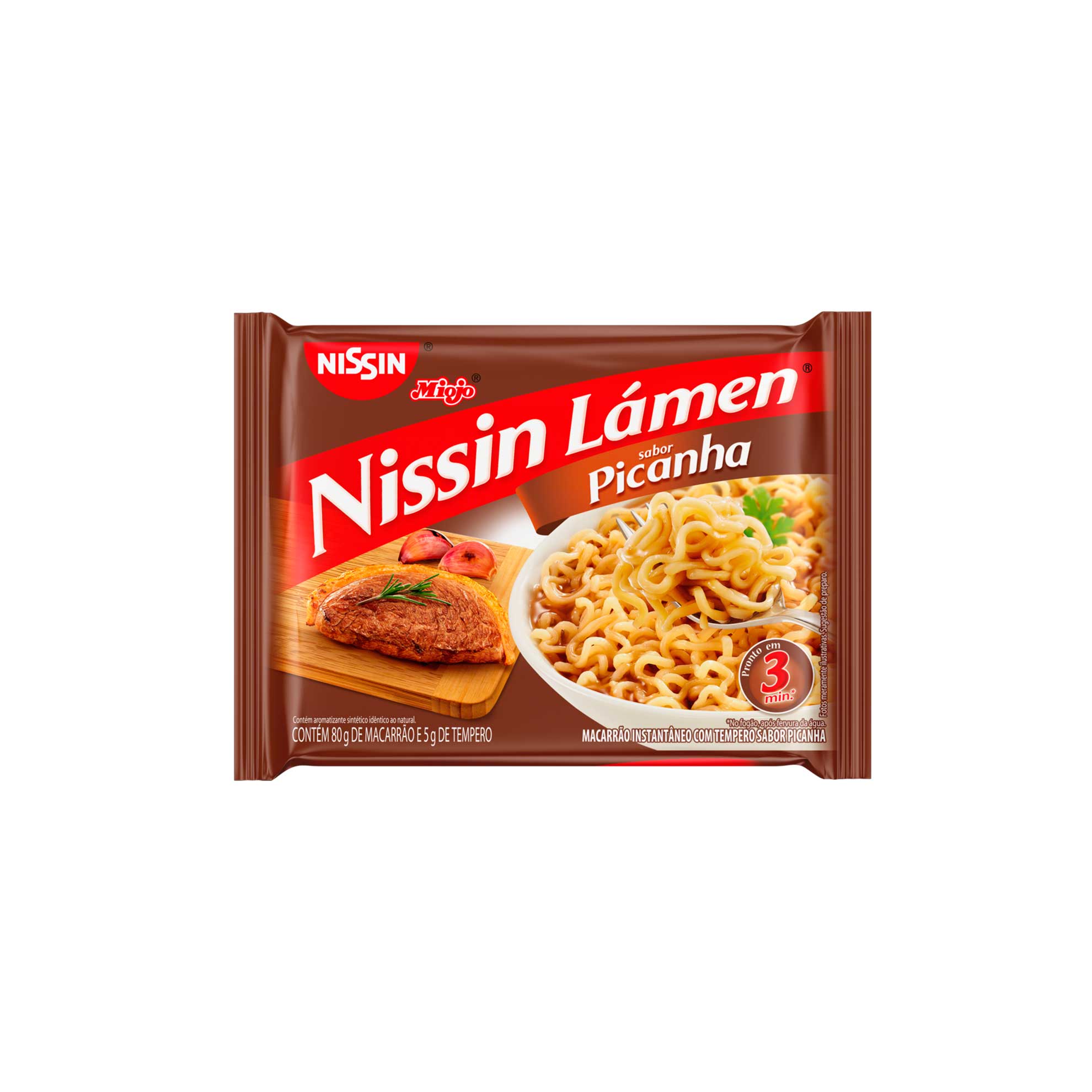 Miojo Nissin Lámen sabor Picanha 85g - Zaffari