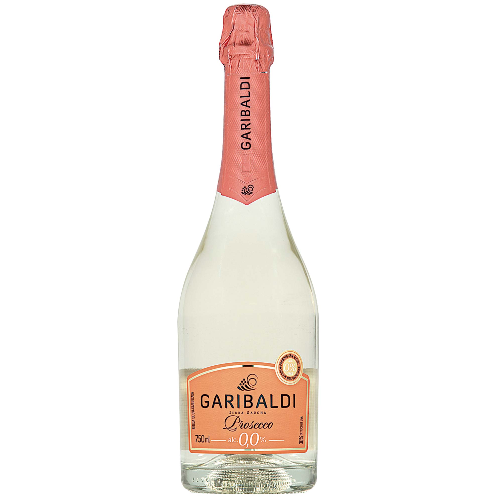 Espumante Prosecco Zero Álcool Garibaldi 750ml - Zaffari Espumante Prosecco Zero Álcool Garibaldi 750ml - Zaffari