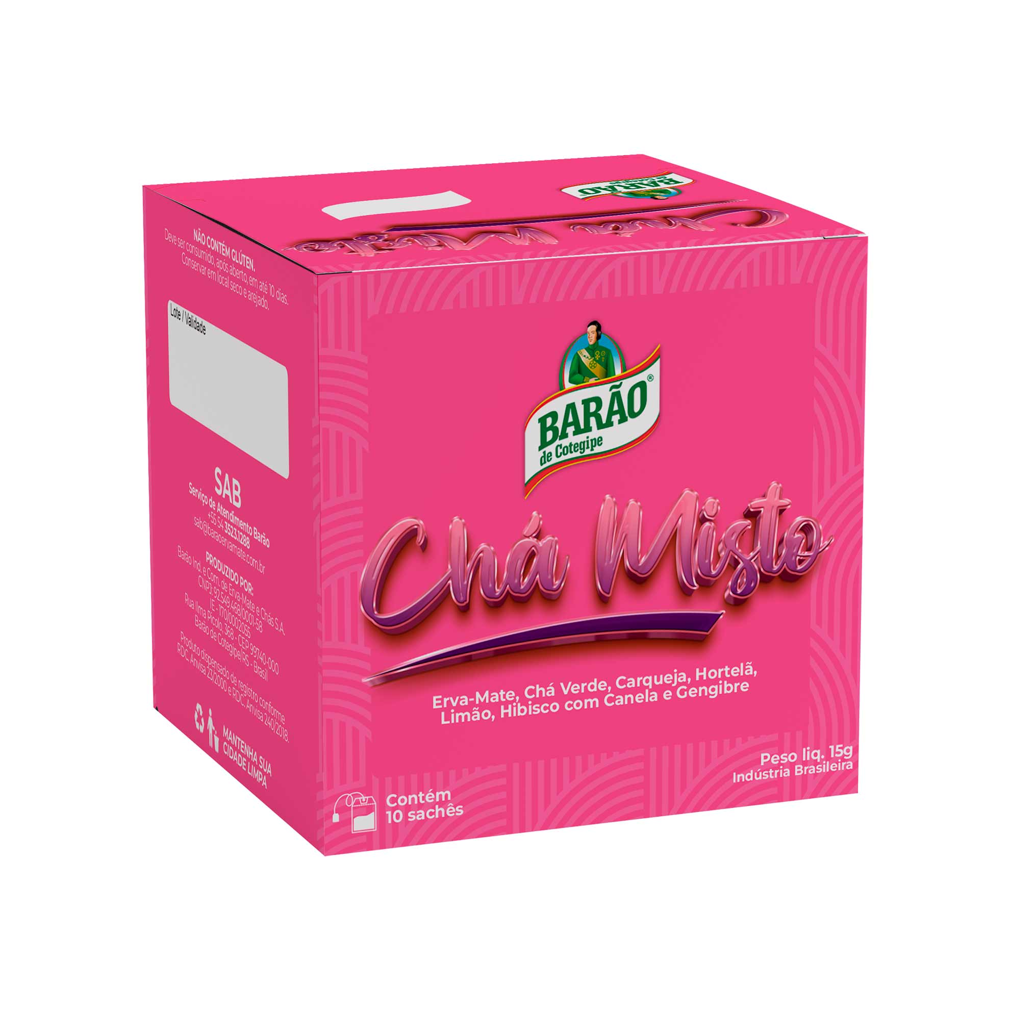 Chá Misto Detox Barão de Cotegipe 10 Sachês - Zaffari