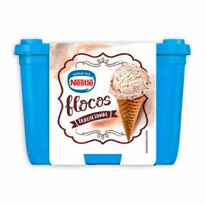 Sorvete de Flocos Tradicional Nestlé 1,5 Litro