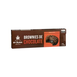 Brownies de Chocolate By Aura 240g 4 Unidades