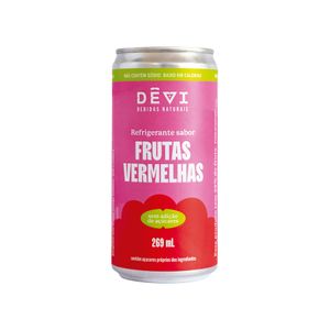 Bebida Gaseificada Frutas Vermelhas sem Açúcar Dêvi Lata 269ml