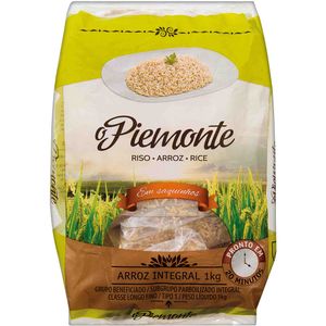Arroz Integral Parboilizado com 8 Saquinhos O Piemonte 1kg