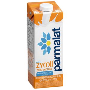 Leite UHT Semidesnatado Zero Lactose Zymil Parmalat 1 Litro