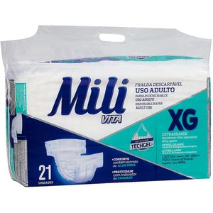 Fralda Mili Vita Uso Adulto XG 21 unidades