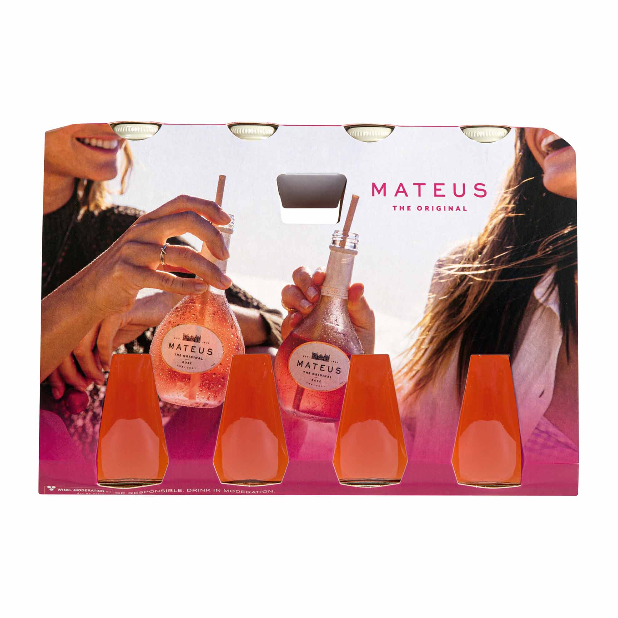 Vinho Rosé Português Mateus Assemblage 4 Unidades de 187ml - Zaffari