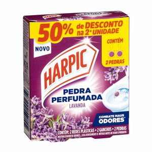 Pedra Sanitária Perfumada Lavanda 2 unidades Harpic