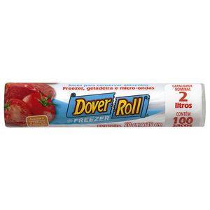 Saco para Freezer 2 Litros Dover-Roll 100 unidades