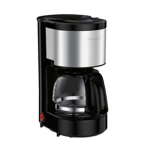 Cafeteira Elétrica Arno Filtro Perfectta Inox Preta 12 Cafés CM321DB1 CFPI 127V