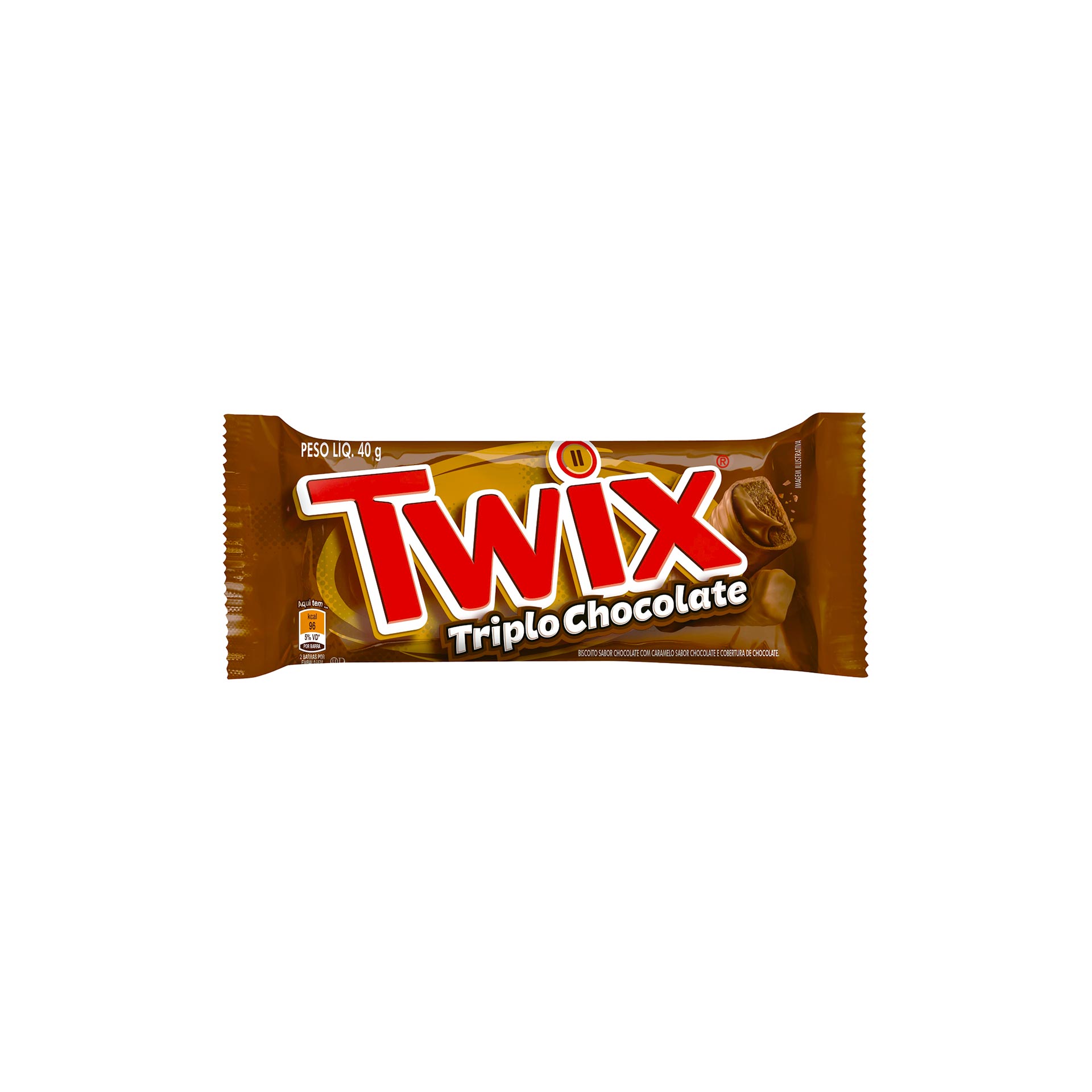 Chocolate Twix Triplo Chocolate 40g - Zaffari