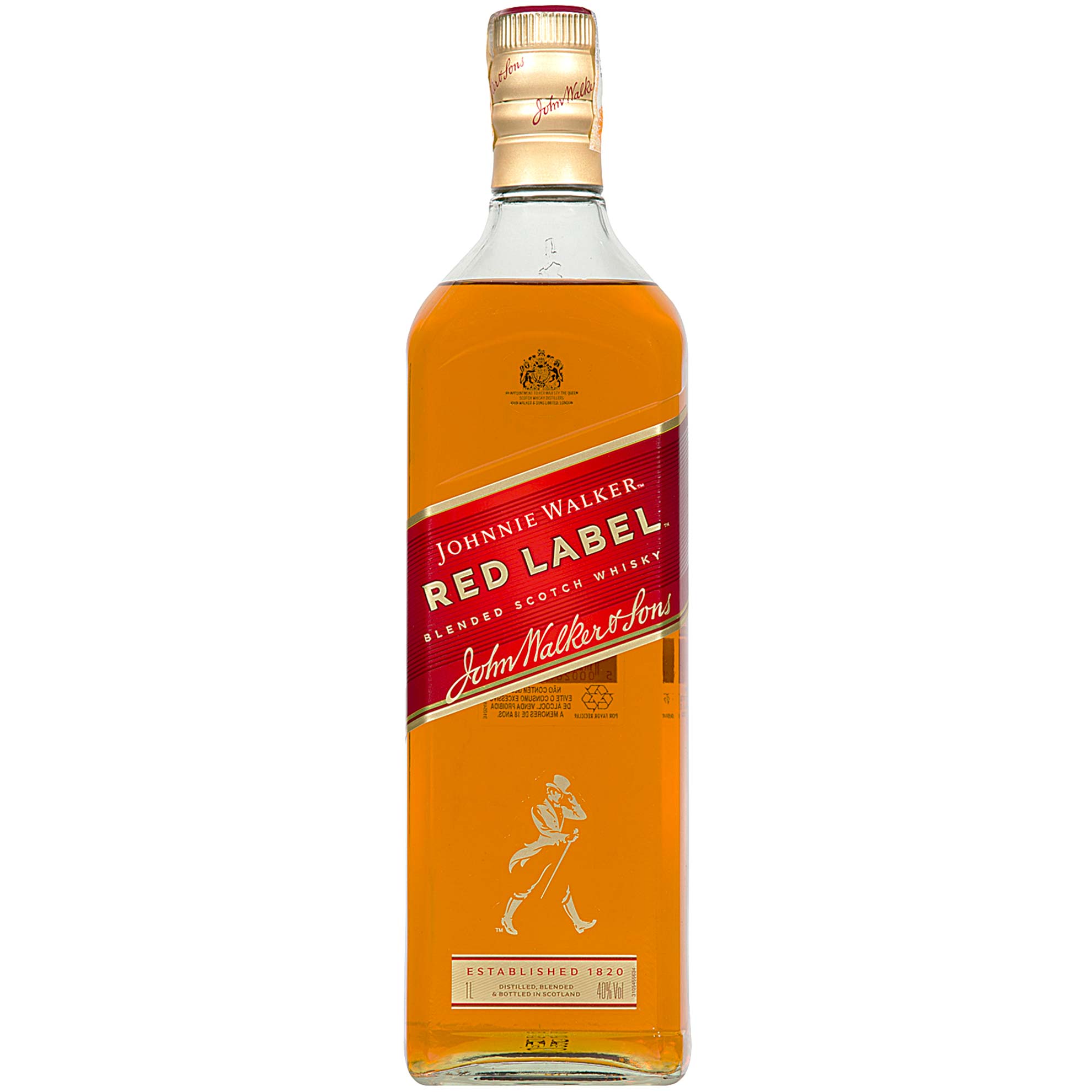 Whisky Red Label Johnnie Walker 8 Anos 1 Litro - Zaffari