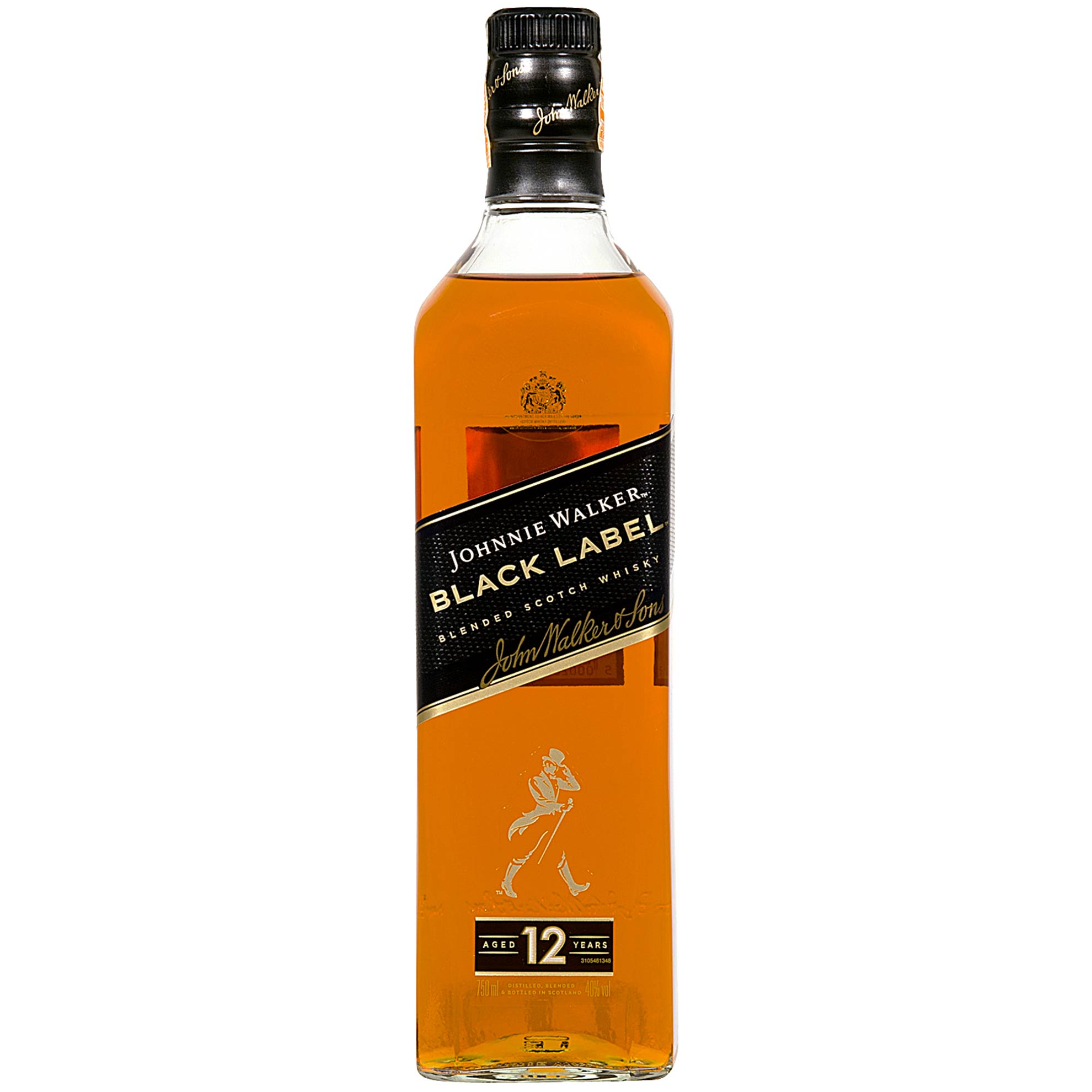 【古酒】　Johnnie Walkjer Black Label　ウイスキー Whisky Black Label Johnnie Walker 750ml - Zaffari