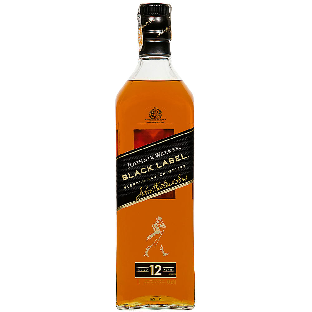 Whisky Black Label Johnnie Walker 12 Anos 1 Litro - Zaffari