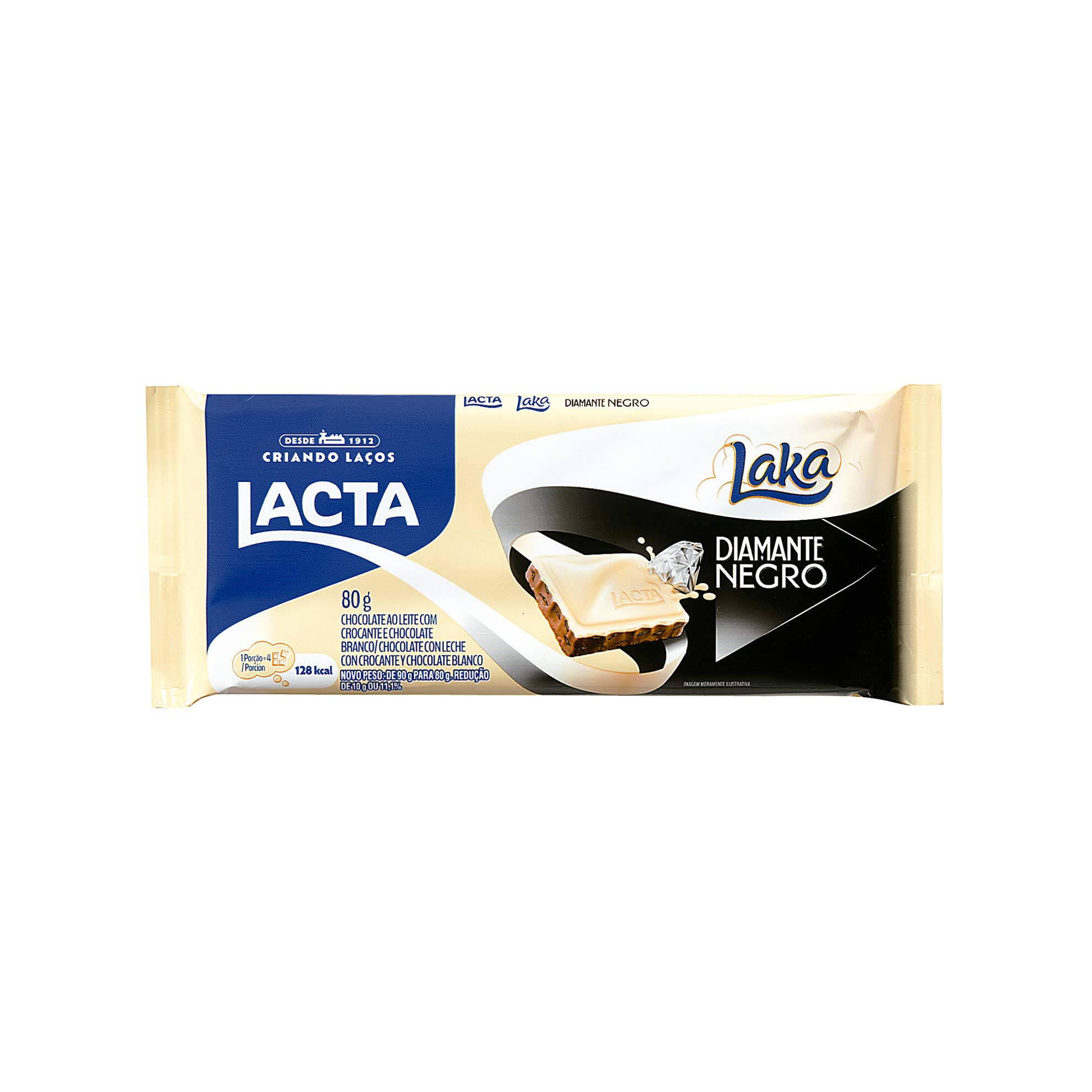 Chocolate Lacta Laka Diamante Negro 80g - Zaffari