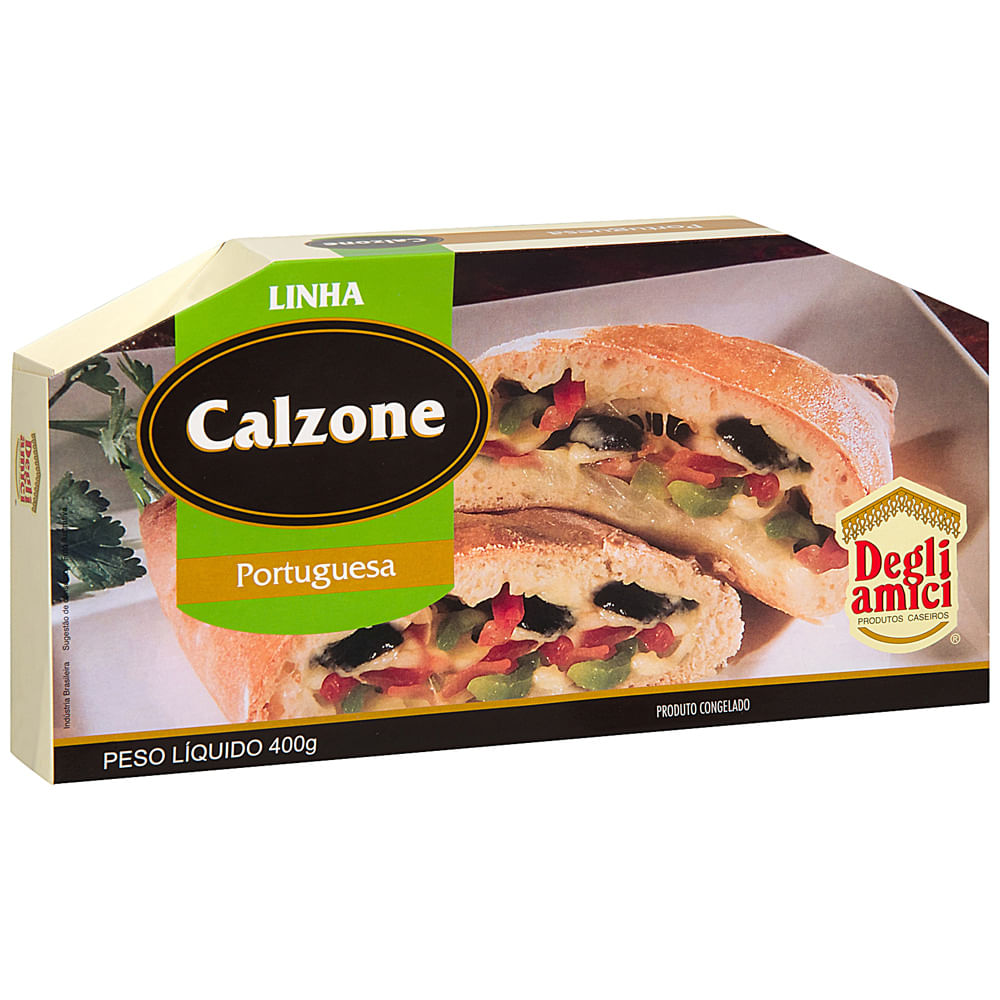 Calzone Portuguesa Congelado Degli Amici 400g - Zaffari