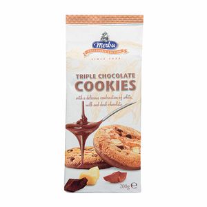 Cookies Triple Chocolate Merba 200g