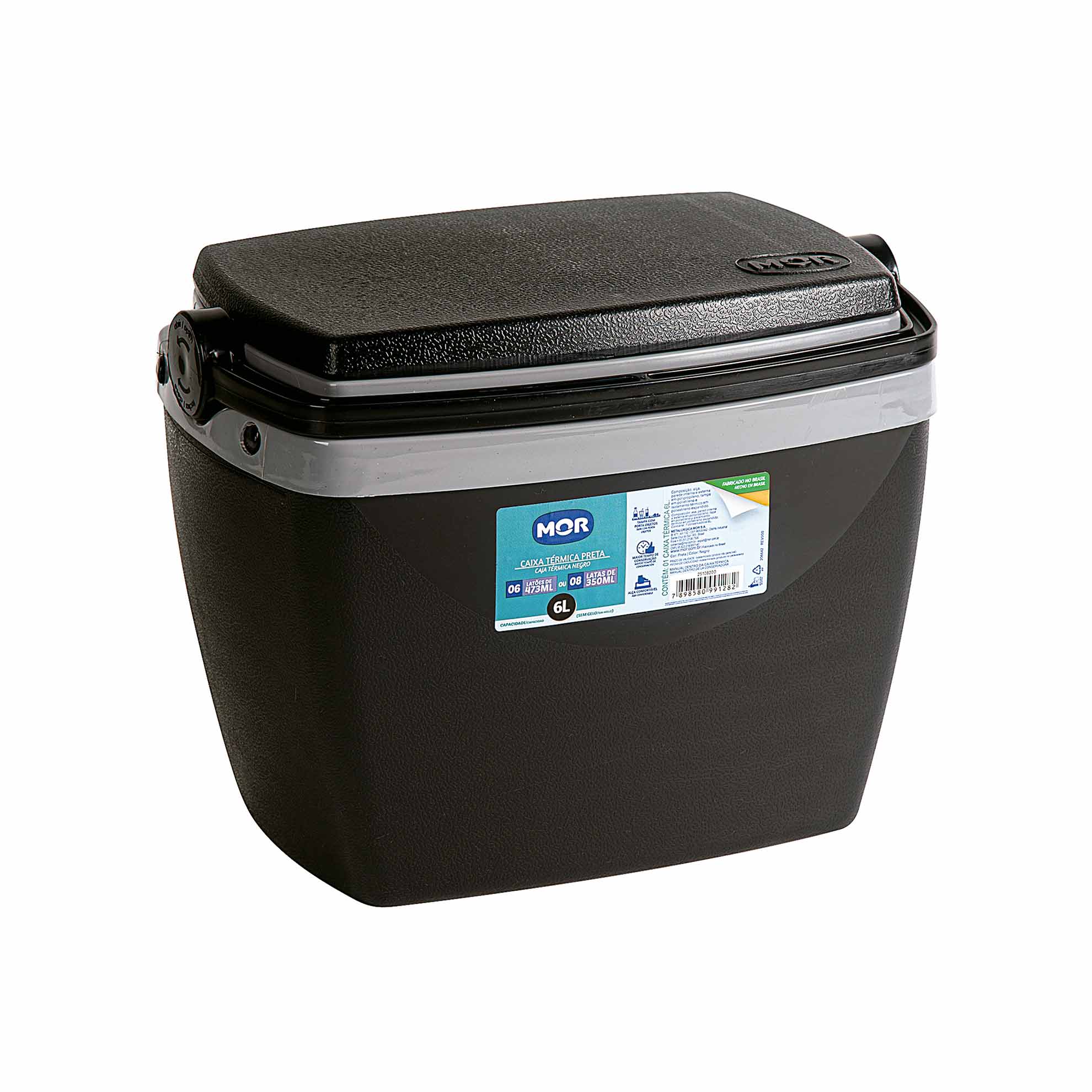 Caixa Térmica Preta Mor 6 Litros - Zaffari
