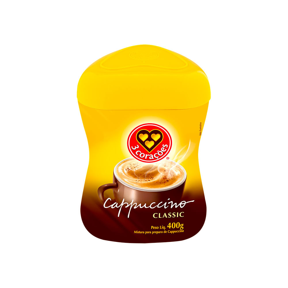 Cappuccino Classic 3 Corações 400g - Zaffari