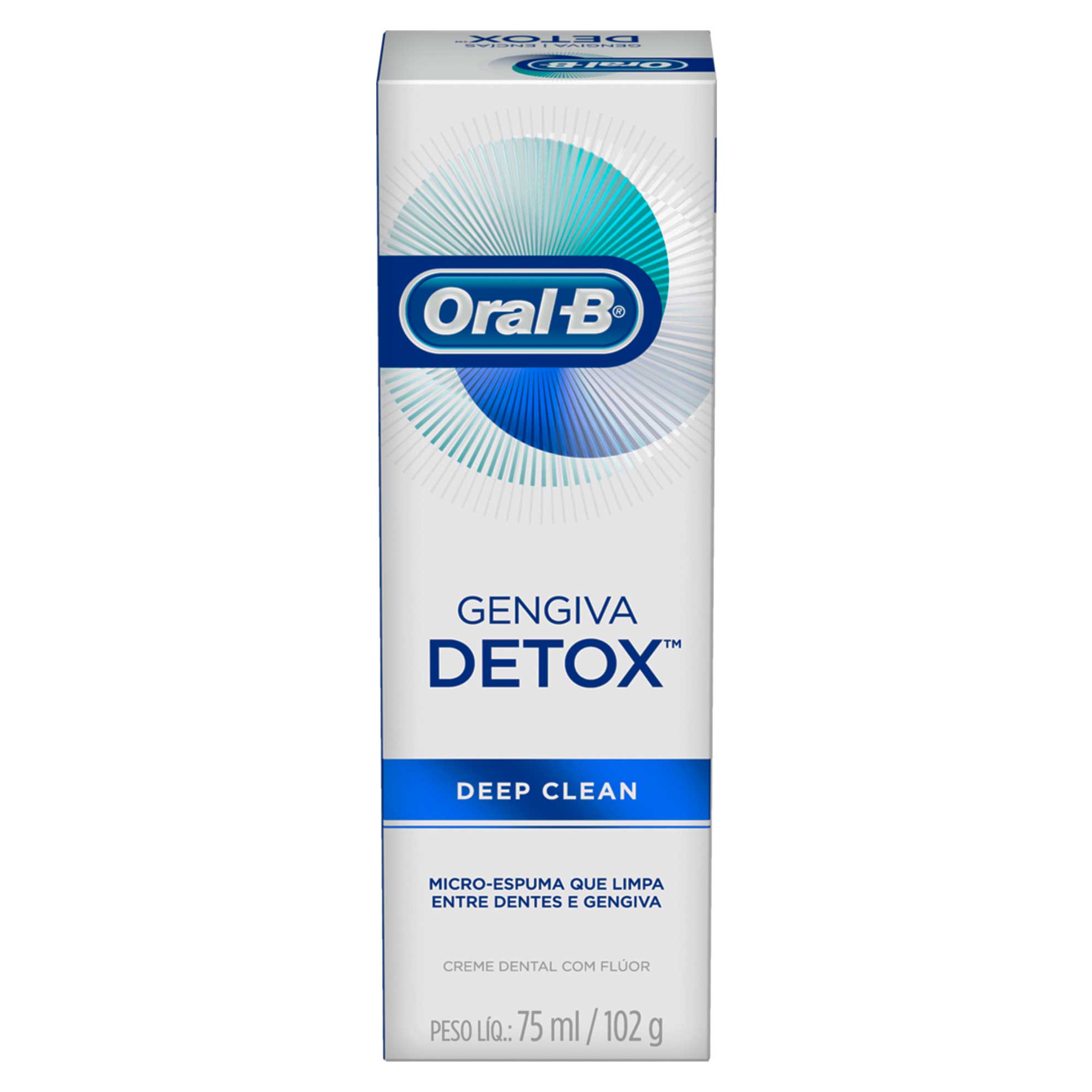 Creme Dental Gengiva Detox Deep Clean Oral-B 102g - Zaffari