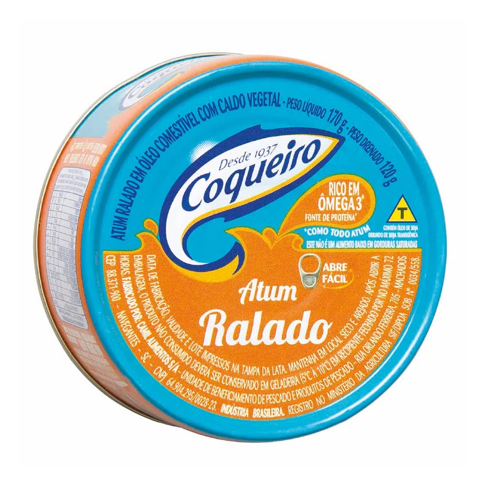 Atum Ralado em Óleo Coqueiro 170g