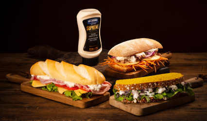 Sanduíche sabor premium com Hellmann's Supreme